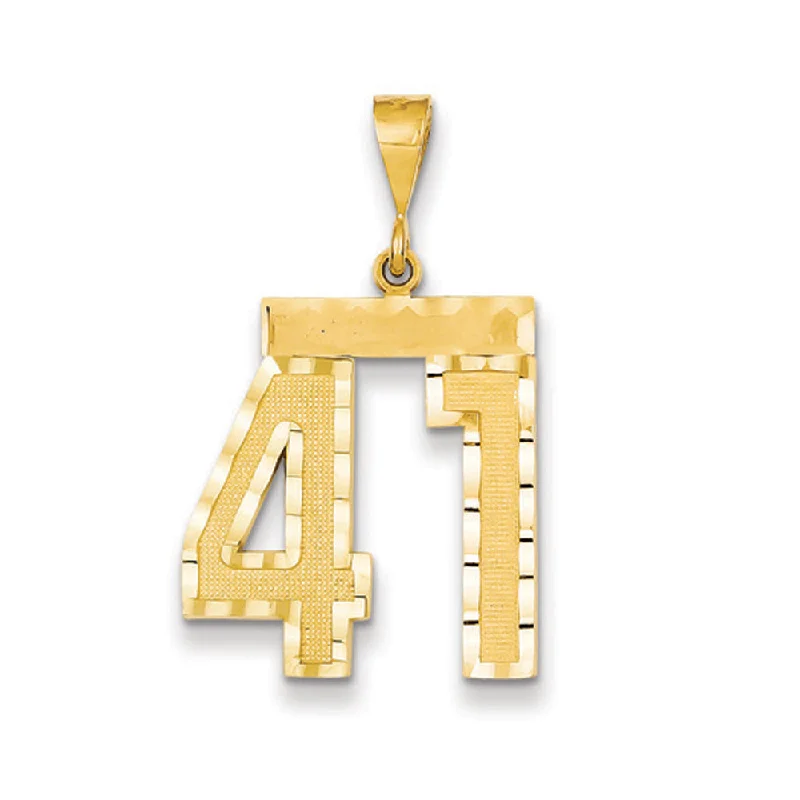 Get The Best Deals On Timeless Jewelry Pieces 14k Yellow Gold, Varsity Collection, Large D/C Pendant Number 41 Get The Best Deals On Timeless Jewelry Pieces 14k Yellow Gold, Varsity Collection, Large D/C Pendant Number 41