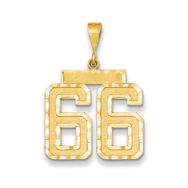 Exclusive Jewelry Sale Event – Shop Now 14k Yellow Gold, Varsity Collection, Large D/C Pendant Number 66 Exclusive Jewelry Sale Event – Shop Now 14k Yellow Gold, Varsity Collection, Large D/C Pendant Number 66