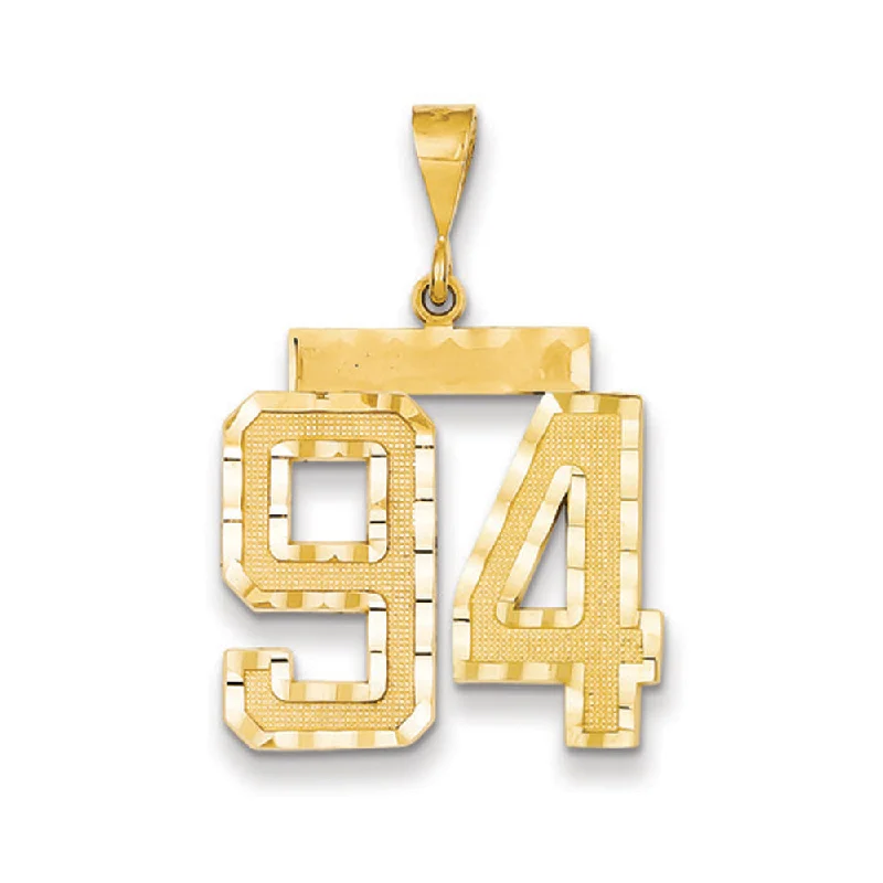 Clearance Sale On High-End Jewelry Collections 14k Yellow Gold, Varsity Collection, Large D/C Pendant Number 94 Clearance Sale On High-End Jewelry Collections 14k Yellow Gold, Varsity Collection, Large D/C Pendant Number 94