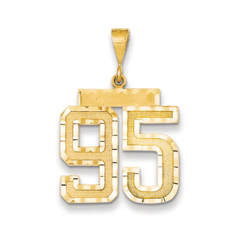 Buy More, Save More On Stunning Jewelry Pieces 14k Yellow Gold, Varsity Collection, Large D/C Pendant Number 95