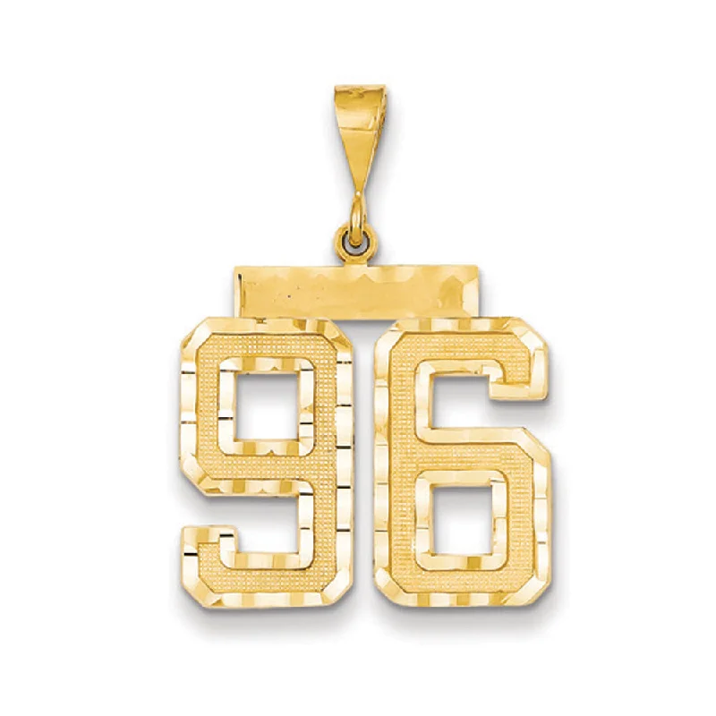 Limited-Time Jewelry Sale – Elegant Styles At Less 14k Yellow Gold, Varsity Collection, Large D/C Pendant Number 96 Limited-Time Jewelry Sale – Elegant Styles At Less 14k Yellow Gold, Varsity Collection, Large D/C Pendant Number 96