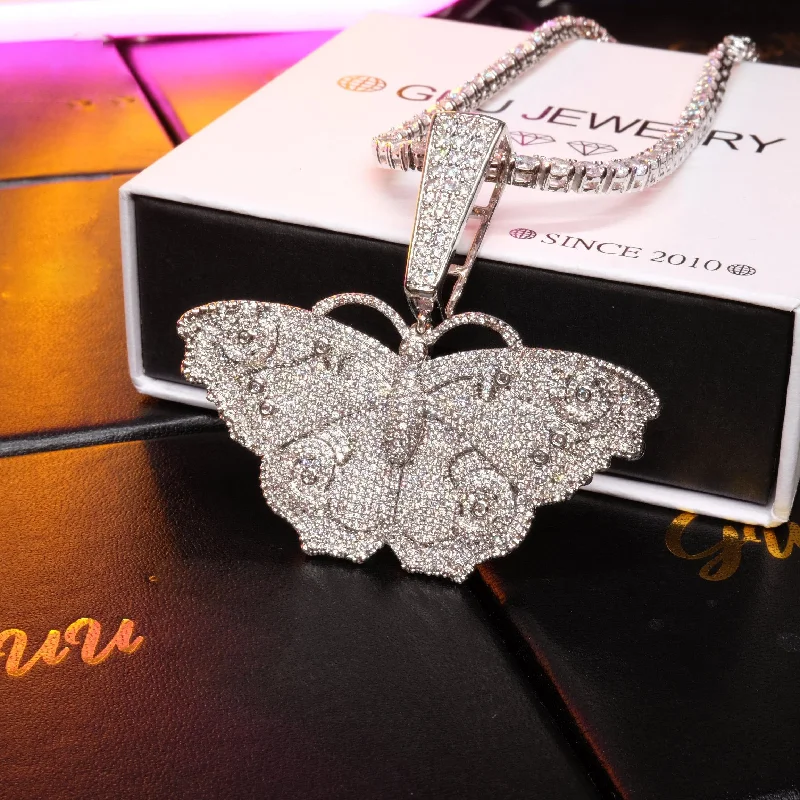 Shop Fine Jewelry With Amazing Deals 18K Gold-Plated Micro Inlay AAA CZ Butterfly Pendant Shop Fine Jewelry With Amazing Deals 18K Gold-Plated Micro Inlay AAA CZ Butterfly Pendant