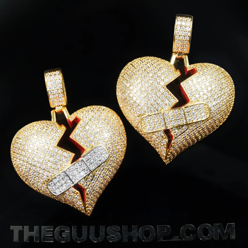 Grab Your Favorite Jewelry At The Lowest Prices 18K Gold-Plated Bandage Heartbreak Necklace Grab Your Favorite Jewelry At The Lowest Prices 18K Gold-Plated Bandage Heartbreak Necklace