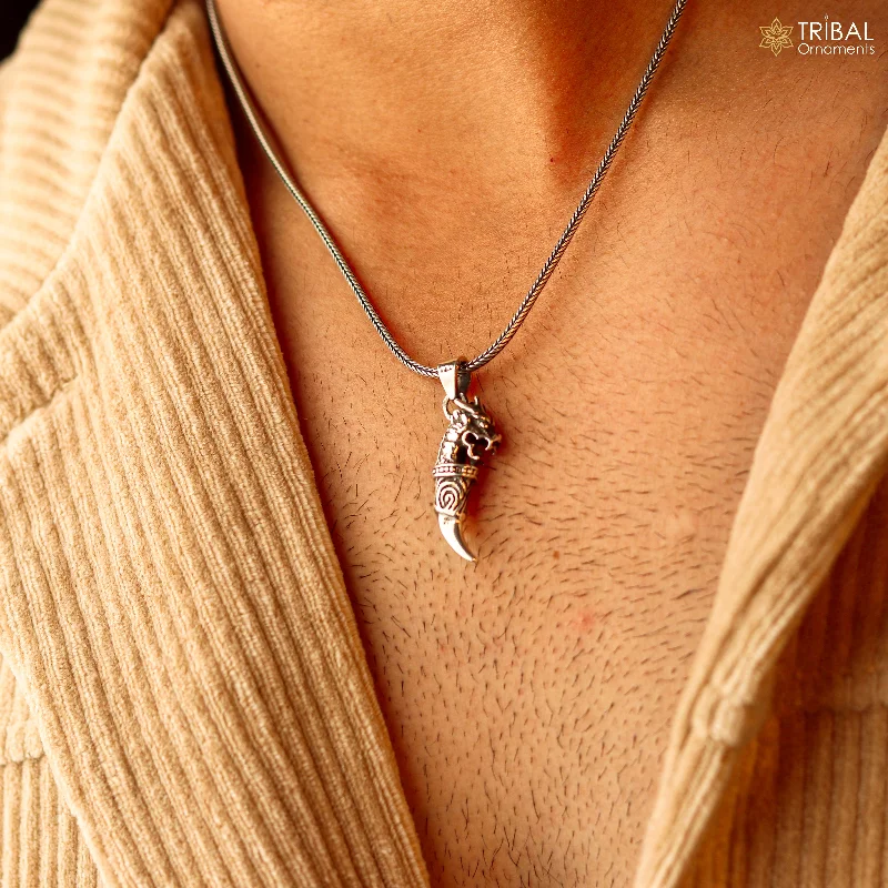 Shop Jewelry That Shines Without The High Price 925 sterling silver handmade dragon tooth pendant symbol of mythical power, wisdom, and resilience nsp654 Shop Jewelry That Shines Without The High Price 925 sterling silver handmade dragon tooth pendant symbol of mythical power, wisdom, and resilience nsp654