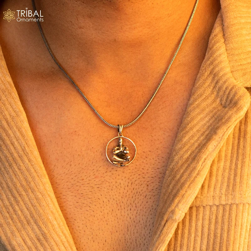 Make Your Outfit Shine With Discounted Jewelry 925 sterling silver handmade Hindu god Lord Hanuman pendant, bajarangbali sitting fabulous pendant unisex gifting jewelry ssp876 Make Your Outfit Shine With Discounted Jewelry 925 sterling silver handmade Hindu god Lord Hanuman pendant, bajarangbali sitting fabulous pendant unisex gifting jewelry ssp876