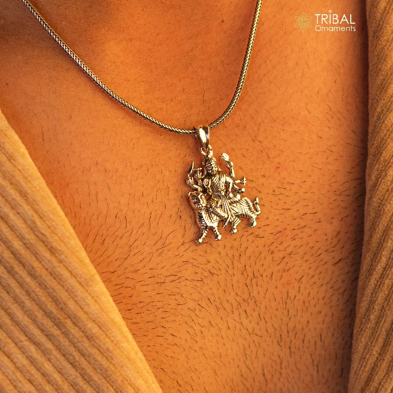 Bestselling Jewelry At Special Promotional Rates Divine 925 sterling silver Goddess bhawani/ Durga mataji with lion pendant, amazing unisex pendant locket goddess tribal jewelry ssp896 Bestselling Jewelry At Special Promotional Rates Divine 925 sterling silver Goddess bhawani/ Durga mataji with lion pendant, amazing unisex pendant locket goddess tribal jewelry ssp896