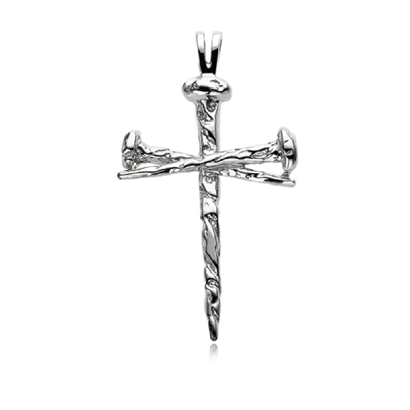 Your Dream Jewelry At Dream Prices – Shop Now Ladies 14k White Gold Nail Cross Pendant 18 x 26mm Your Dream Jewelry At Dream Prices – Shop Now Ladies 14k White Gold Nail Cross Pendant 18 x 26mm