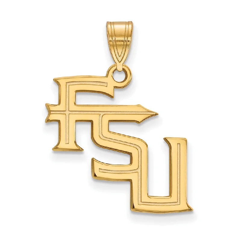Celebrate Every Occasion With Sparkling Savings 10k Yellow Gold Florida State Large 'FSU' Pendant Celebrate Every Occasion With Sparkling Savings 10k Yellow Gold Florida State Large 'FSU' Pendant