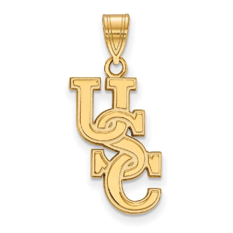 Stunning Jewelry At A Fraction Of The Price 14k Gold Plated Silver South Carolina Large 'USC' Pendant Stunning Jewelry At A Fraction Of The Price 14k Gold Plated Silver South Carolina Large 'USC' Pendant