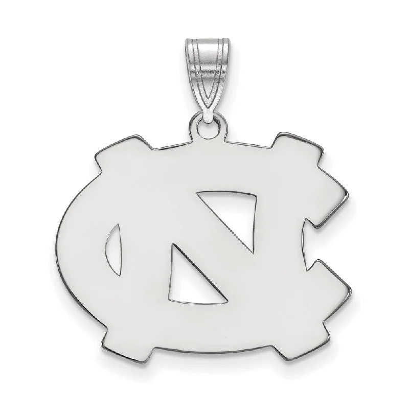 Versatile Layering Jewelry For Effortless Chic Sterling Silver North Carolina Large 'NC' Pendant Versatile Layering Jewelry For Effortless Chic Sterling Silver North Carolina Large 'NC' Pendant