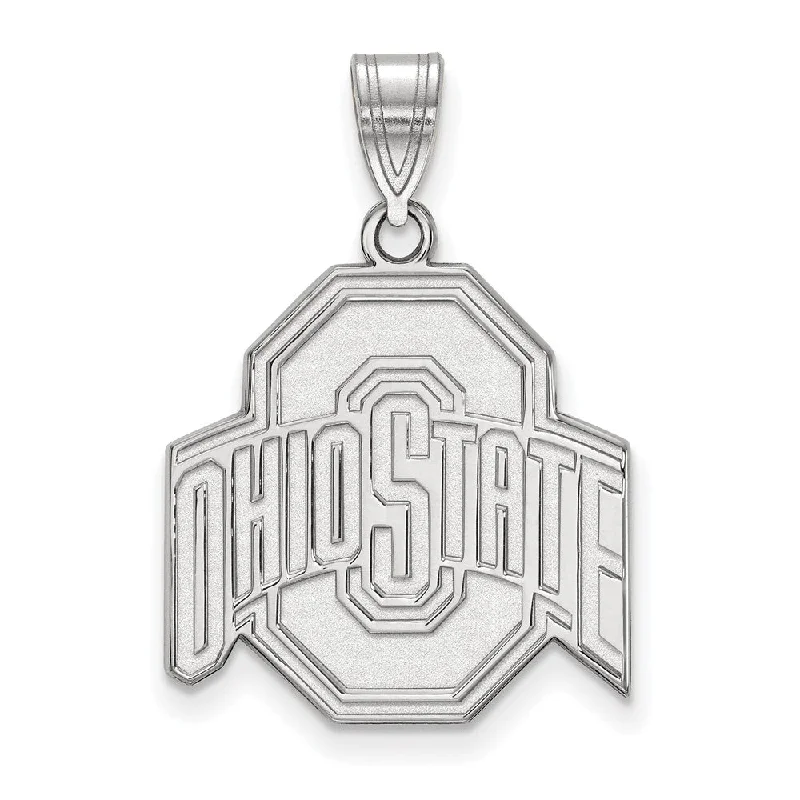 Special Offers On Handcrafted And Designer Jewelry Sterling Silver Ohio State Large Logo Pendant Special Offers On Handcrafted And Designer Jewelry Sterling Silver Ohio State Large Logo Pendant