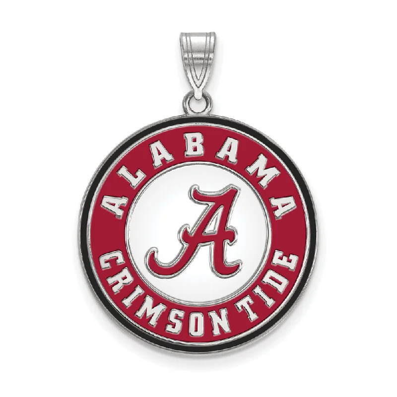 Exclusive Gemstone Jewelry At Special Prices Sterling Silver U. of Alabama XL Enamel Disc Pendant Exclusive Gemstone Jewelry At Special Prices Sterling Silver U. of Alabama XL Enamel Disc Pendant