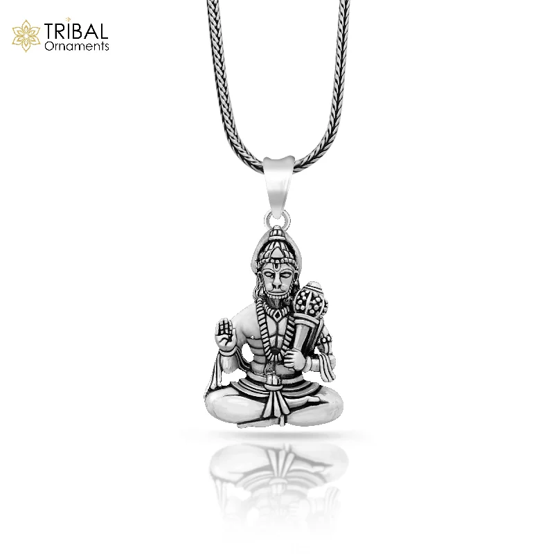 Exclusive Jewelry Sale – Grab Timeless Pieces Now Pure 925 sterling silver handmade Hindu god Lord blessing Hanuman pendant, amazing designer Divine pendant unisex gifting jewelry nsp440 Exclusive Jewelry Sale – Grab Timeless Pieces Now Pure 925 sterling silver handmade Hindu god Lord blessing Hanuman pendant, amazing designer Divine pendant unisex gifting jewelry nsp440