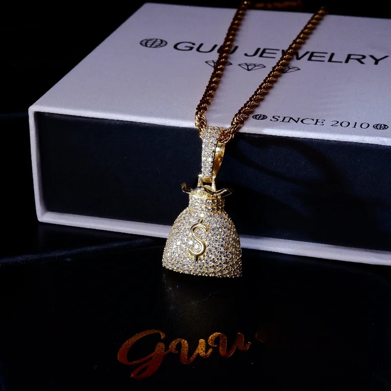 Exclusive Gemstone Jewelry Markdowns – Shop Now S925 Silver Money purse BlingBling Iced Pendant In Gold-Plated Exclusive Gemstone Jewelry Markdowns – Shop Now S925 Silver Money purse BlingBling Iced Pendant In Gold-Plated