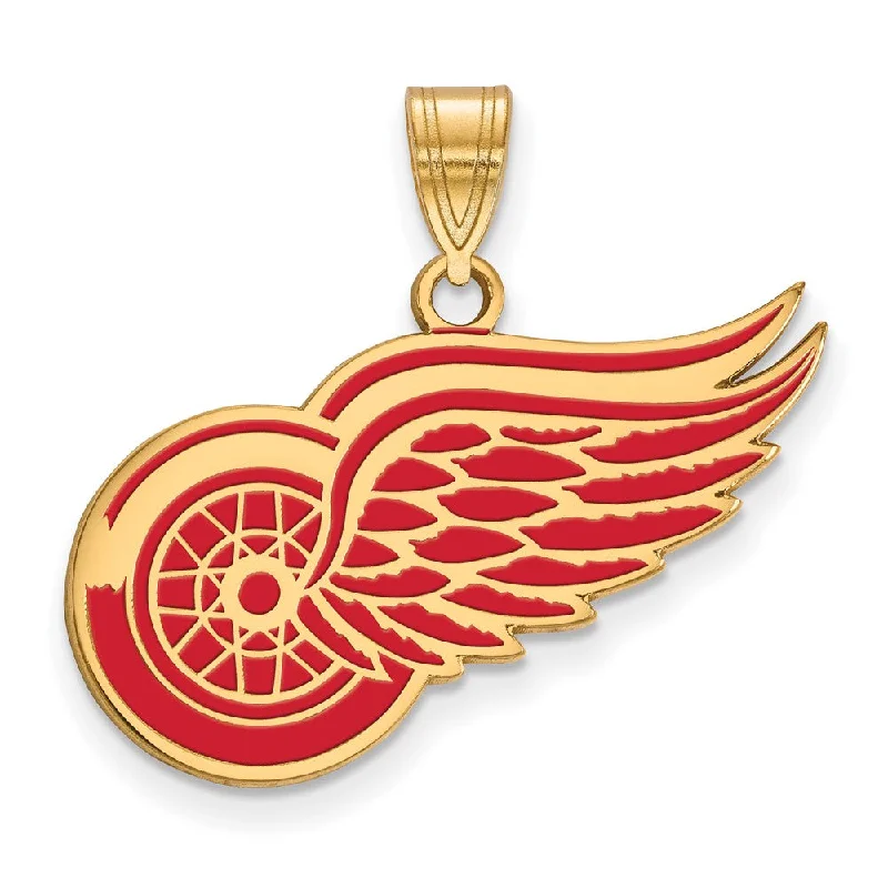 Once-A-Year Jewelry Sale – Grab Your Favorites Now SS 14k Yellow Gold Plated NHL Detroit Red Wings LG Enamel Pendant Once-A-Year Jewelry Sale – Grab Your Favorites Now SS 14k Yellow Gold Plated NHL Detroit Red Wings LG Enamel Pendant