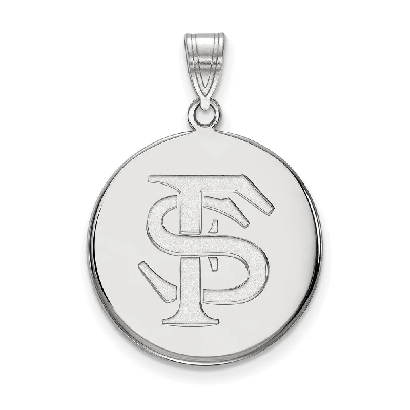 Timeless Beauty, Unbeatable Deals – Jewelry Sale On Sterling Silver Florida State Large 'FS' Disc Pendant Timeless Beauty, Unbeatable Deals – Jewelry Sale On Sterling Silver Florida State Large 'FS' Disc Pendant