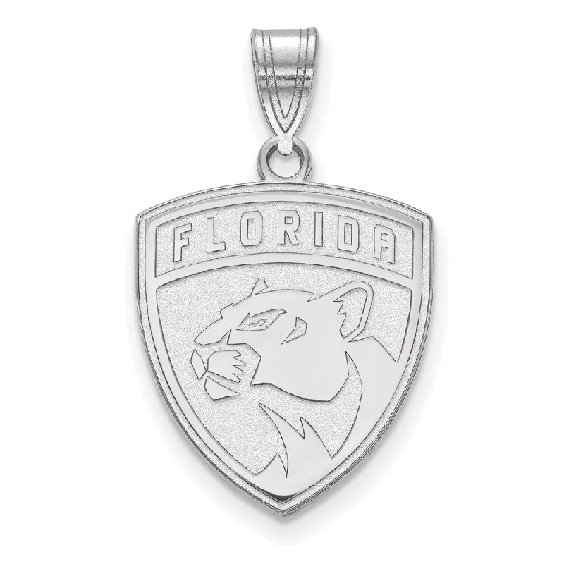 Buy More, Save More On Stunning Jewelry Pieces Sterling Silver NHL Florida Panthers Large Pendant