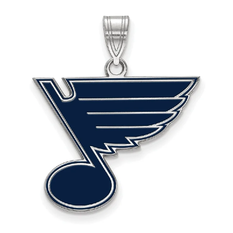 Grab Your Dream Jewelry At The Lowest Prices Sterling Silver NHL St. Louis Blues LG Enamel Pendant Grab Your Dream Jewelry At The Lowest Prices Sterling Silver NHL St. Louis Blues LG Enamel Pendant