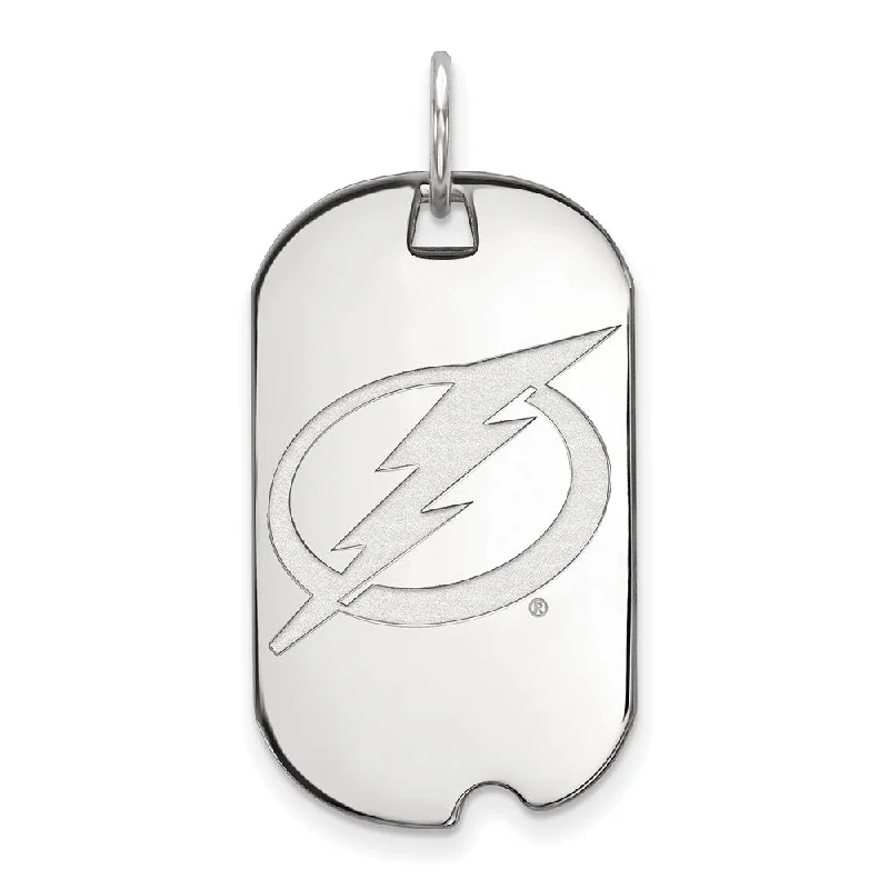 Fine Jewelry, Limited-Time Offers Available Sterling Silver NHL Tampa Bay Lightning Dog Tag Pendant Fine Jewelry, Limited-Time Offers Available Sterling Silver NHL Tampa Bay Lightning Dog Tag Pendant