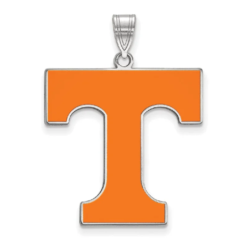 Elegant Jewelry Pieces At Unbelievable Prices Sterling Silver U. of Tennessee XL Enamel 'T' Pendant Elegant Jewelry Pieces At Unbelievable Prices Sterling Silver U. of Tennessee XL Enamel 'T' Pendant