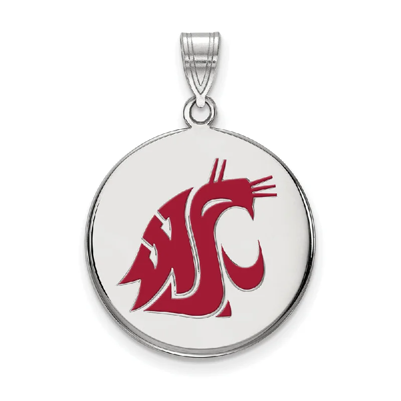 Exclusive Jewelry Bundles At Discounted Prices Sterling Silver Washington State Large Enamel Mascot Disc Pendant Exclusive Jewelry Bundles At Discounted Prices Sterling Silver Washington State Large Enamel Mascot Disc Pendant