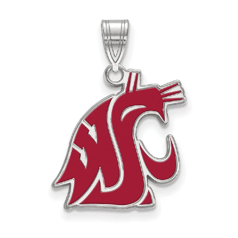 Exclusive Online Discounts On Stylish Jewelry Sterling Silver Washington State Large Enamel Mascot Pendant Exclusive Online Discounts On Stylish Jewelry Sterling Silver Washington State Large Enamel Mascot Pendant