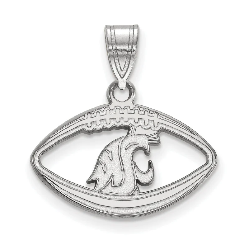 Exclusive Gemstone Jewelry At Special Prices Sterling Silver Washington State Mascot Football Pendant Exclusive Gemstone Jewelry At Special Prices Sterling Silver Washington State Mascot Football Pendant