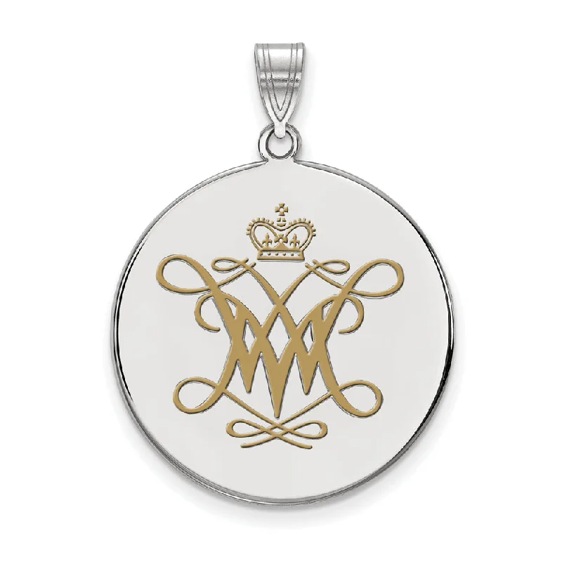 Timeless Jewelry Styles At Wallet-Friendly Prices Sterling Silver William and Mary XL Enamel Disc Pendant Timeless Jewelry Styles At Wallet-Friendly Prices Sterling Silver William and Mary XL Enamel Disc Pendant