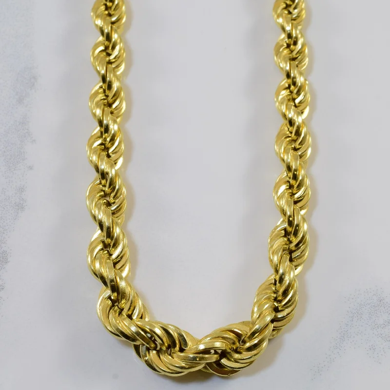 High-Quality Jewelry At A Fraction Of The Cost 14k Yellow Gold Twisted Rope Chain | 15" | High-Quality Jewelry At A Fraction Of The Cost 14k Yellow Gold Twisted Rope Chain | 15" |