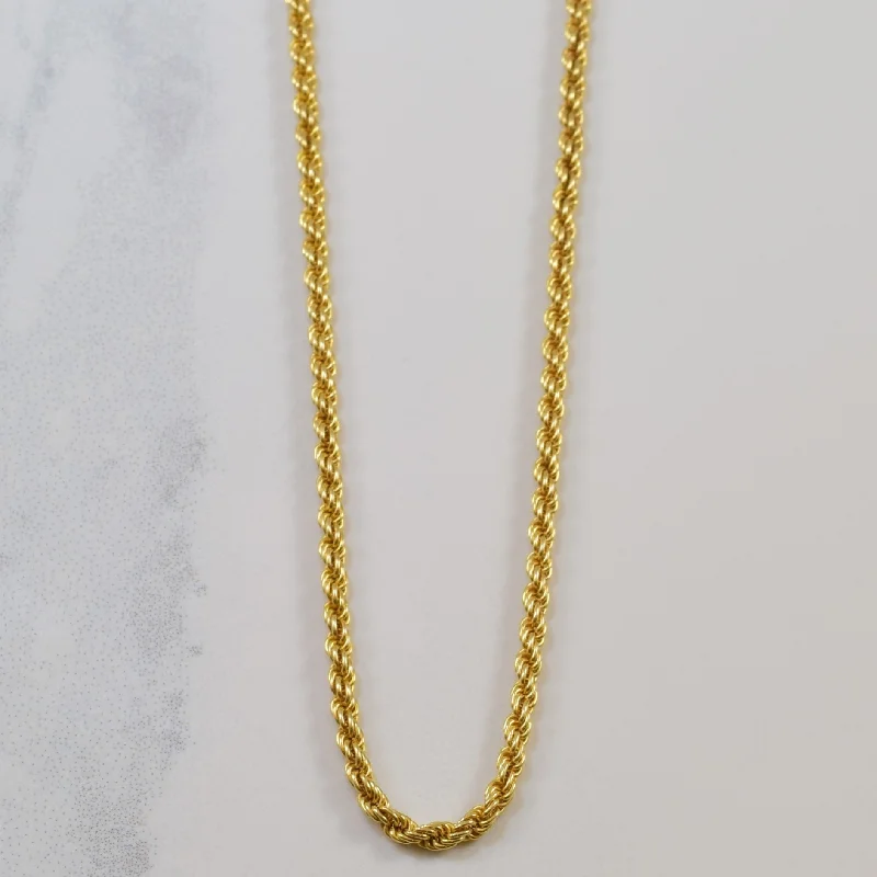 Get The Jewelry You Love At A Price You Love 14k Yellow Gold Twisted Rope Chain | 24" | Get The Jewelry You Love At A Price You Love 14k Yellow Gold Twisted Rope Chain | 24" |