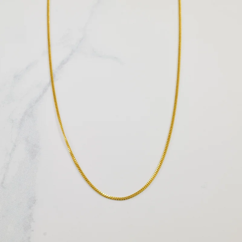 Celebrate With Sparkle – Jewelry Sale Now Live 22k Yellow Gold Fine Curb Chain | 16" | Celebrate With Sparkle – Jewelry Sale Now Live 22k Yellow Gold Fine Curb Chain | 16" |