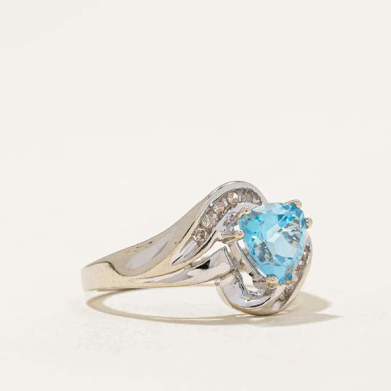 Once-A-Year Jewelry Sale – Grab Your Favorites Now Blue Topaz & Diamond Cocktail Ring | 1.30ct, 0.07ctw | SZ 6.25 | Once-A-Year Jewelry Sale – Grab Your Favorites Now Blue Topaz & Diamond Cocktail Ring | 1.30ct, 0.07ctw | SZ 6.25 |