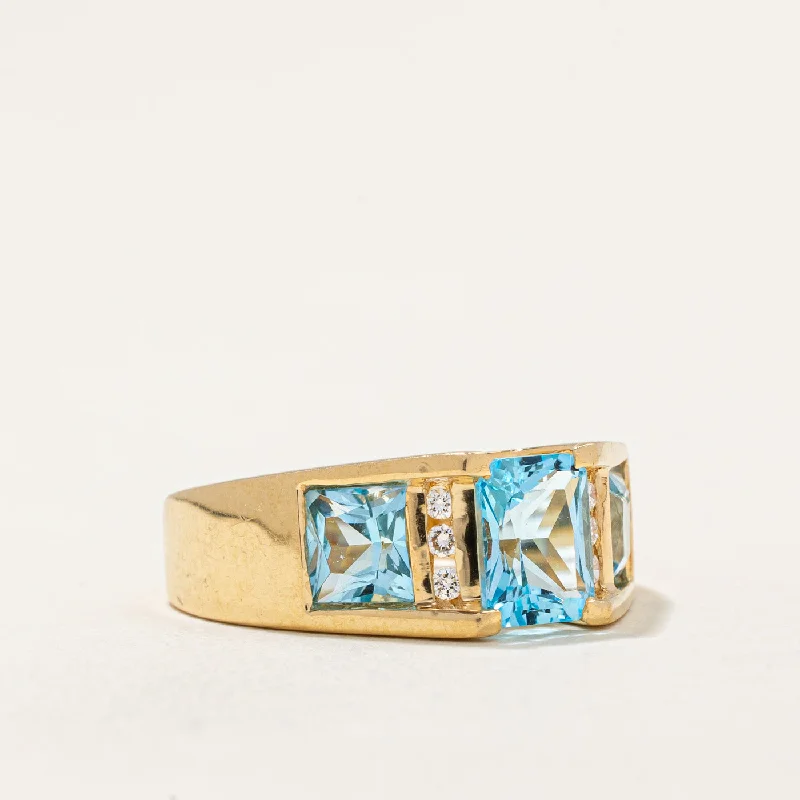 Don't Miss Out On Bestselling Jewelry At Special Prices Blue Topaz & Diamond Cocktail Ring | 2.00ctw, 0.06ctw | SZ 5.5 | Don't Miss Out On Bestselling Jewelry At Special Prices Blue Topaz & Diamond Cocktail Ring | 2.00ctw, 0.06ctw | SZ 5.5 |