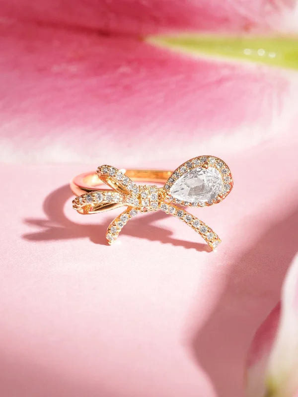 Dazzle With Discounts – Shop Jewelry On Sale Rubans Voguish 18k Gold Plated with Zircon Crystal Creation Ring Dazzle With Discounts – Shop Jewelry On Sale Rubans Voguish 18k Gold Plated with Zircon Crystal Creation Ring