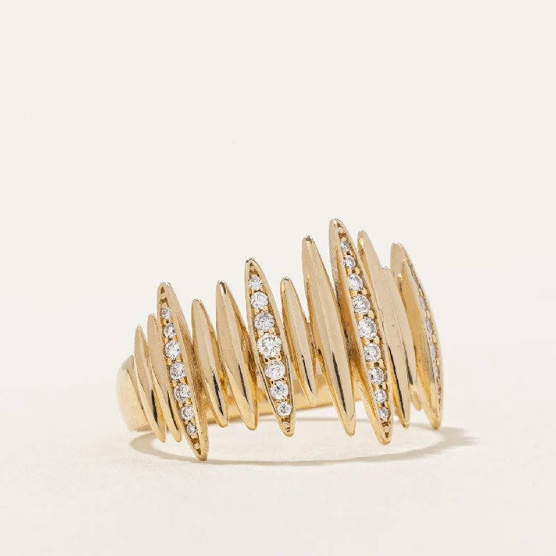 Limited-Stock Jewelry Sale – Once It's Gone, It's Gone Diamond Cocktail Ring | 0.16ctw | SZ 5.25 | Limited-Stock Jewelry Sale – Once It's Gone, It's Gone Diamond Cocktail Ring | 0.16ctw | SZ 5.25 |