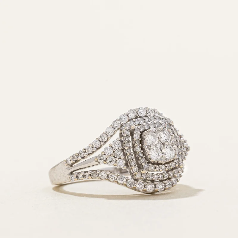Exclusive Jewelry Offers – Sparkle For Less Diamond Cocktail Ring | 1.00ctw | SZ 5.25 | Exclusive Jewelry Offers – Sparkle For Less Diamond Cocktail Ring | 1.00ctw | SZ 5.25 |