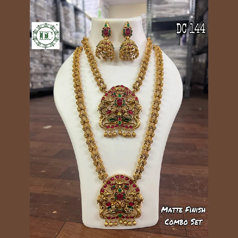 Don't Miss Out On Bestselling Jewelry At Special Prices Diksha Collection Gold Plated Temple Double Necklace Set Don't Miss Out On Bestselling Jewelry At Special Prices Diksha Collection Gold Plated Temple Double Necklace Set