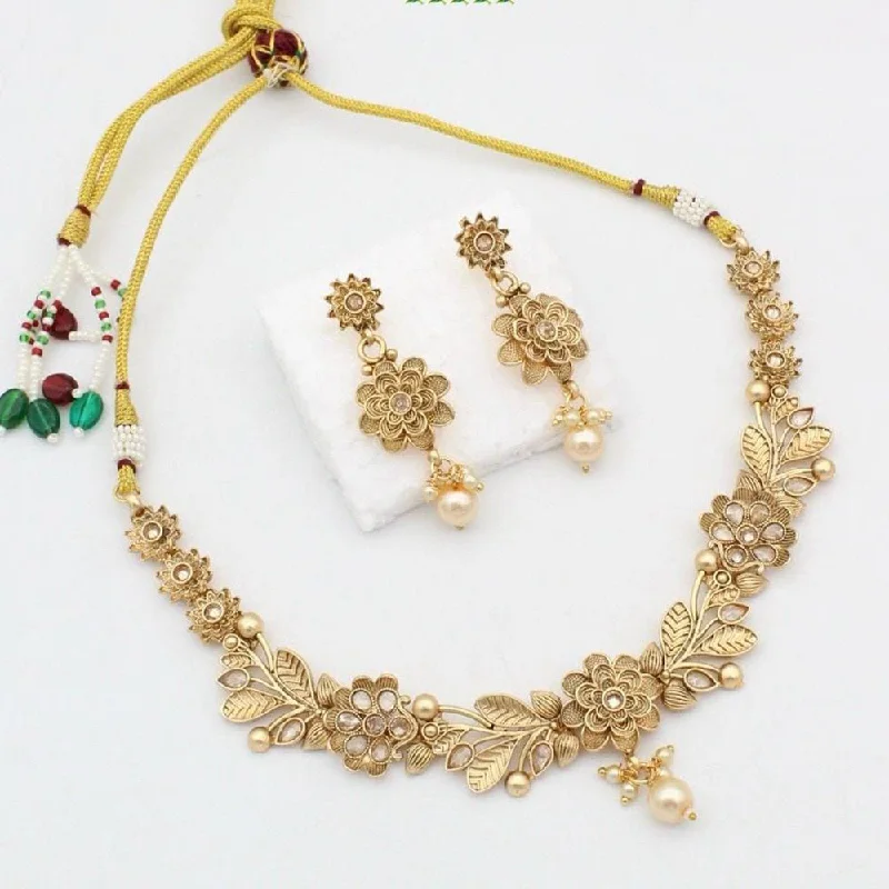 Jewelry Clearance – Final Chance To Save Big Kavita Art Gold Plated Pota Stone Necklace Set Jewelry Clearance – Final Chance To Save Big Kavita Art Gold Plated Pota Stone Necklace Set