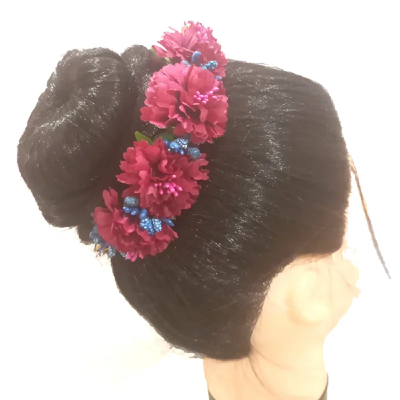 Grab Exquisite Jewelry At The Lowest Prices Kavyas Kreation Designer Floral Hair Brooch - 11191007PK Grab Exquisite Jewelry At The Lowest Prices Kavyas Kreation Designer Floral Hair Brooch - 11191007PK