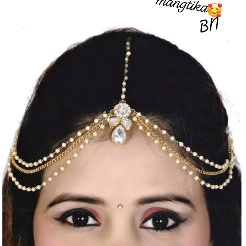 Huge Savings On Premium Jewelry Styles Lucentarts Jewellery Gold Plated Damini Mangtikka Huge Savings On Premium Jewelry Styles Lucentarts Jewellery Gold Plated Damini Mangtikka