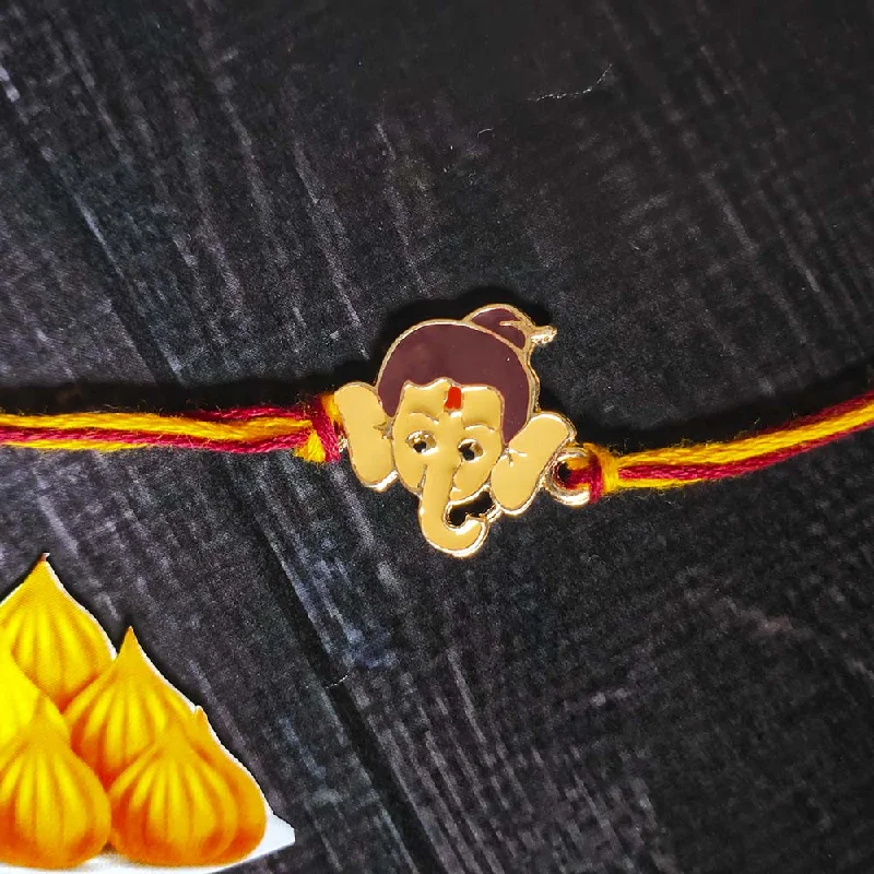 Shine Without Limits – Jewelry Sale Happening Now Mahi Rose Gold Plated Meena Work Childern's Favourite Bal Ganesha Rakhi for Kids (RA1100669Z) Shine Without Limits – Jewelry Sale Happening Now Mahi Rose Gold Plated Meena Work Childern's Favourite Bal Ganesha Rakhi for Kids (RA1100669Z)