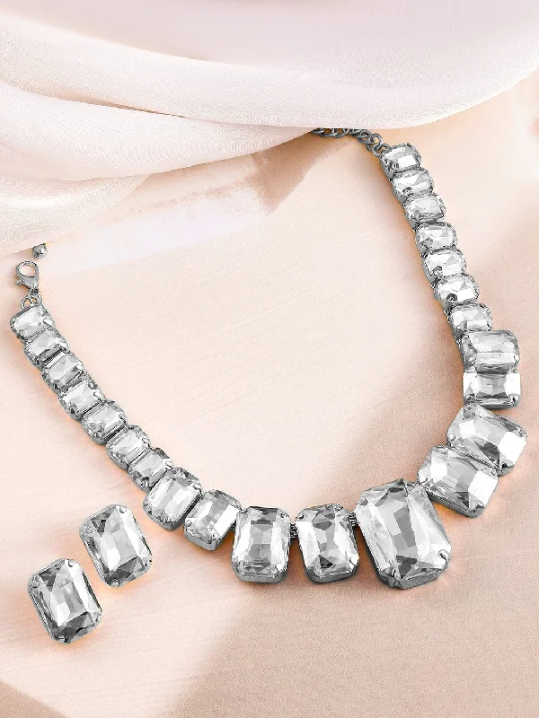 The Biggest Jewelry Sale Of The Year Is Here Rubans Gold-Plated Zirconia Studded Necklace Set The Biggest Jewelry Sale Of The Year Is Here Rubans Gold-Plated Zirconia Studded Necklace Set