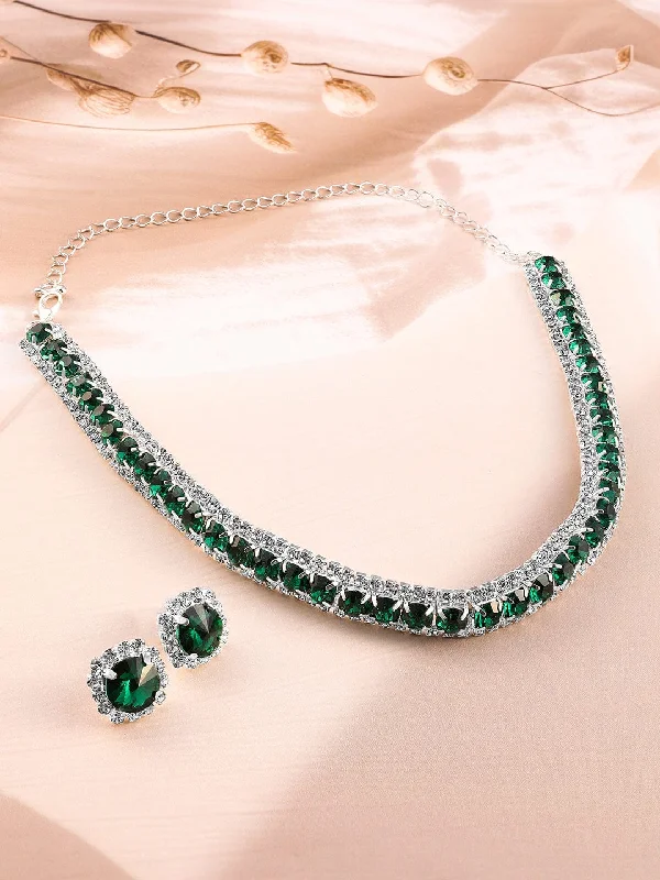 Best Jewelry Deals – Shop Premium Pieces At Great Prices Rubans Rhodium Plated CZ-Studded Jewellery Set Best Jewelry Deals – Shop Premium Pieces At Great Prices Rubans Rhodium Plated CZ-Studded Jewellery Set