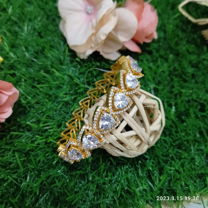 Get Your Favorite Jewelry At The Best Price Sunflower Fashion Jewellery Gold Plated AD Stone Openable Kada Get Your Favorite Jewelry At The Best Price Sunflower Fashion Jewellery Gold Plated AD Stone Openable Kada