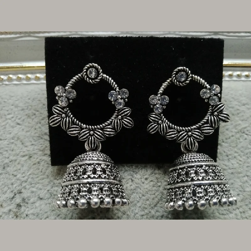 Final Call For Exquisite Jewelry At Reduced Rates Tahura Oxidised Plated Jhumki Earrings Final Call For Exquisite Jewelry At Reduced Rates Tahura Oxidised Plated Jhumki Earrings