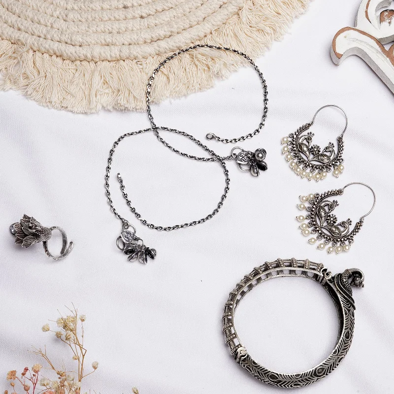 Premium Jewelry At Special Low Prices For A Limited Time Teejh Ajastha Silver Oxidised Jewelry Set Premium Jewelry At Special Low Prices For A Limited Time Teejh Ajastha Silver Oxidised Jewelry Set
