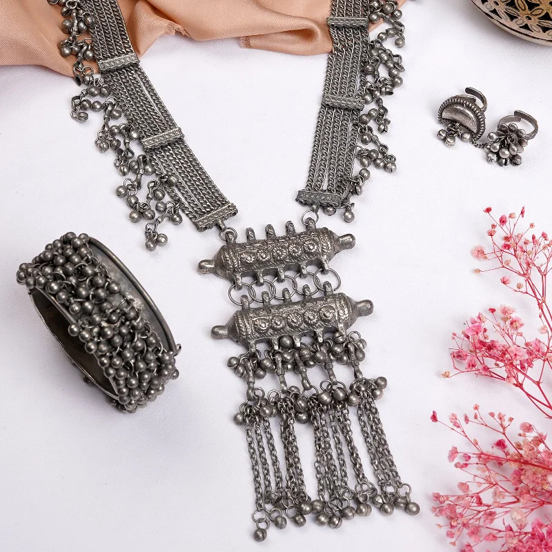 Gorgeous Jewelry, Limited-Time Savings Teejh Latika Silver Oxidised Jewelry Gift Set Gorgeous Jewelry, Limited-Time Savings Teejh Latika Silver Oxidised Jewelry Gift Set