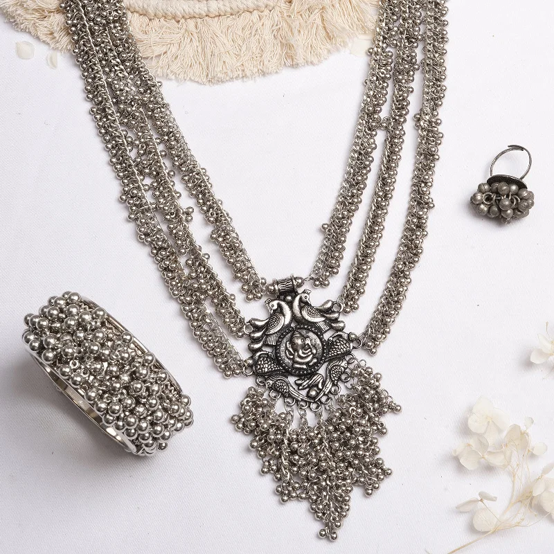 Premium Jewelry Now Available At Special Discounts Teejh Variija Silver Oxidised Jewelry Gift Set Premium Jewelry Now Available At Special Discounts Teejh Variija Silver Oxidised Jewelry Gift Set