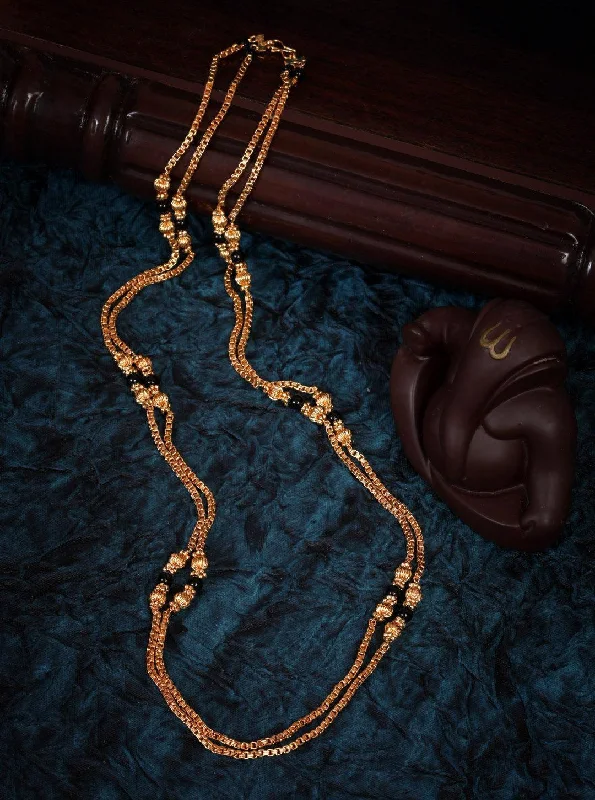 Flash Sale On Stunning Jewelry – Don't Miss Out 1 gm Microgold plating Black bead Mangalya chain 30 inches 8608n Flash Sale On Stunning Jewelry – Don't Miss Out 1 gm Microgold plating Black bead Mangalya chain 30 inches 8608n