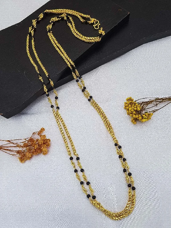 Exclusive Jewelry Sale – Sparkle For Less 1 gm Microgold plating Black beads chain 30 inches 17361N Exclusive Jewelry Sale – Sparkle For Less 1 gm Microgold plating Black beads chain 30 inches 17361N
